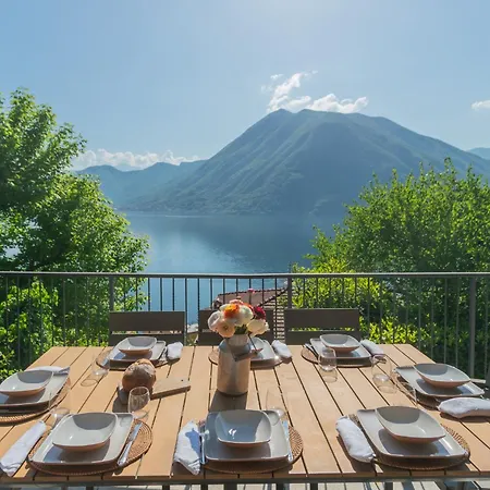 Castello With Jacuzzi&priceless View By Rentallcomo Villa Argegno